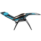 Fauteuil de relaxation zéro gravité XL surdimensionné rembourré avec accoudoirs plus larges et porte-gobelet réglable - N/A
