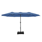 MAISON ARTS Grand Parasol Double Face de 4,5 m avec Base Incluse pour Patio