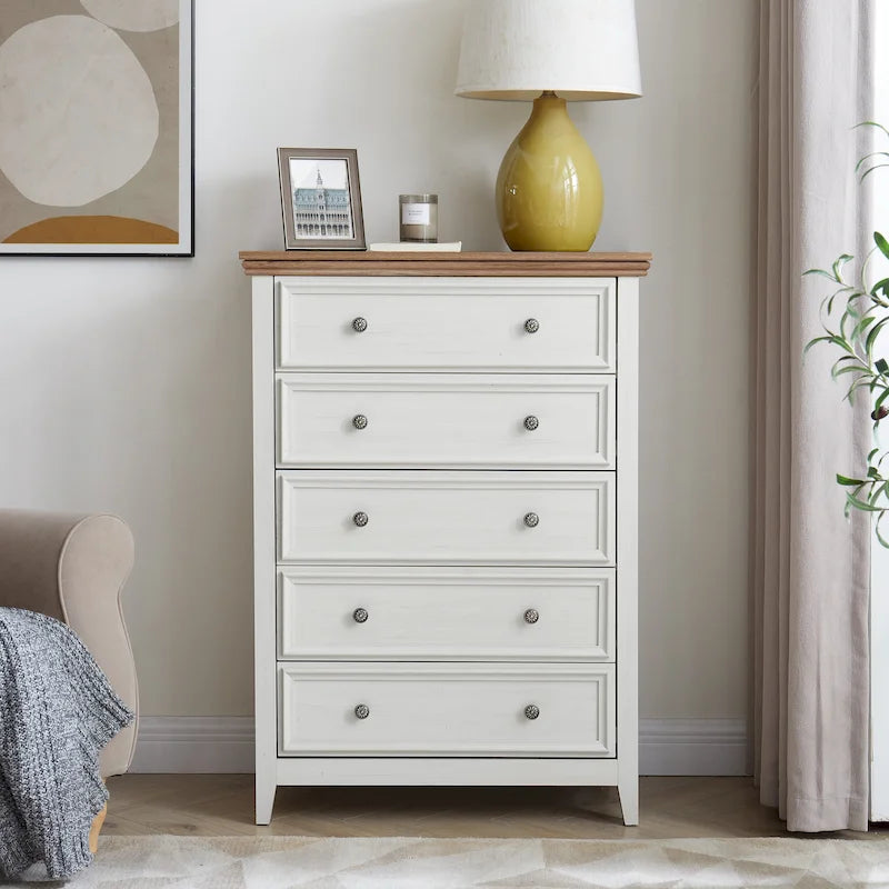 Commode moderne à 5 tiroirs, armoire à 5 tiroirs, commode de rangement pour vêtements, organisateurs de placard