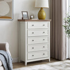 Commode moderne à 5 tiroirs, armoire à 5 tiroirs, commode de rangement pour vêtements, organisateurs de placard