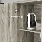 Buffet moderne, buffet avec rangement, armoire de rangement avec 4 portes à motifs losanges en relief