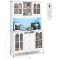 Meuble de rangement de cuisine de 185 cm de haut – Armoire autoportante avec étagères réglables