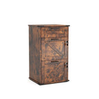 Porte de Grange en Bois 3 Tiroirs avec Serrure 78 cm H