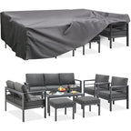 AECOJOY Ensemble de 7 Meubles de Jardin en Aluminium pour Extérieur