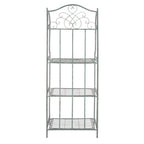 SAFAVIEH Bryn Étagère de boulanger d'extérieur victorienne en fer forgé à 4 niveaux - 63,5 cm l x 38,1 cm P x 160 cm H - 25L x 15P x 63H