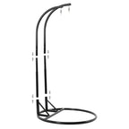 LeisureMod Fauteuil suspendu œuf 2 places avec support - Balançoire / hamac de patio en rotin osier pour extérieur/intérieur avec coussins