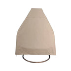 LeisureMod Fauteuil suspendu œuf 2 places avec support - Balançoire / hamac de patio en rotin osier pour extérieur/intérieur avec coussins