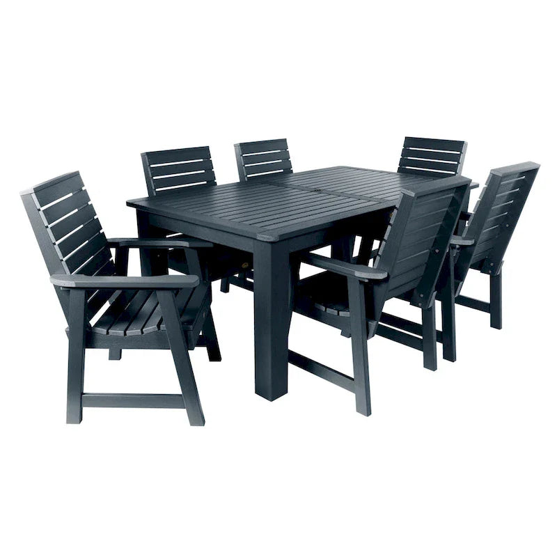 Ensemble de salle à manger d'extérieur 7 pièces HIGHWOOD PROFESSIONAL 42x72