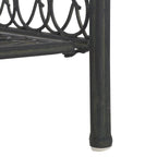 SAFAVIEH Bryn Étagère de boulanger d'extérieur victorienne en fer forgé à 4 niveaux - 63,5 cm l x 38,1 cm P x 160 cm H - 25L x 15P x 63H