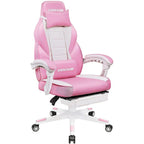 Chaise de jeu style course BOSSIN, fauteuil gamer grande taille 300 lb, chaise d'ordinateur à dossier haut