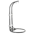 LeisureMod Fauteuil suspendu œuf 2 places avec support - Balançoire / hamac de patio en rotin osier pour extérieur/intérieur avec coussins