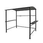 Abri barbecue en acier avec auvent, 1,5 x 2,4 m