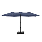 MAISON ARTS Grand Parasol Double Face de 4,5 m avec Base Incluse pour Patio