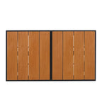 Ensemble de salle à manger d'extérieur extensible 7 pièces avec table extensible et 6 fauteuils