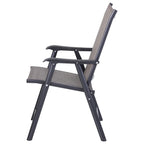 Lot de 4 chaises pliantes Outsunny au design simple et élégant, confortables pour la terrasse, le jardin et les voyages