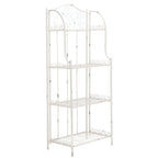 SAFAVIEH Bryn Étagère de boulanger d'extérieur victorienne en fer forgé à 4 niveaux - 63,5 cm l x 38,1 cm P x 160 cm H - 25L x 15P x 63H