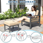 AECOJOY Ensemble de 7 Meubles de Jardin en Aluminium pour Extérieur