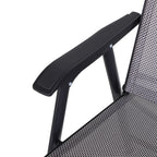 Lot de 4 chaises pliantes Outsunny au design simple et élégant, confortables pour la terrasse, le jardin et les voyages