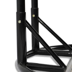 LeisureMod Fauteuil suspendu œuf 2 places avec support - Balançoire / hamac de patio en rotin osier pour extérieur/intérieur avec coussins