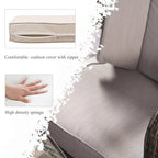 Ensemble de salle à manger rond 7 pièces en rotin tressé d'extérieur avec coussins par Moda Furnishings