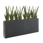 Jardinière Métallique Haute pour Plantes d'Extérieur, 38 po L x 10 po l x 30 po H, Longue et Haute Jardinière en Métal - 38x30x10