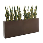 Jardinière Métallique Haute pour Plantes d'Extérieur, 38 po L x 10 po l x 30 po H, Longue et Haute Jardinière en Métal - 38x30x10