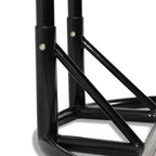 LeisureMod Fauteuil suspendu œuf 2 places avec support - Balançoire / hamac de patio en rotin osier pour extérieur/intérieur avec coussins