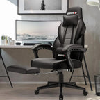 Chaise de jeu style course BOSSIN, fauteuil gamer grande taille 300 lb, chaise d'ordinateur à dossier haut