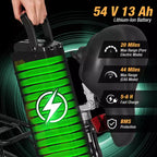 Vélo électrique pliant tout-terrain Costway pour adultes, avec pneus larges de 20 pouces, moteur sans balais de 750 W, batterie 54 V 13 Ah, certifié UL2849