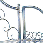SAFAVIEH Bryn Étagère de boulanger d'extérieur victorienne en fer forgé à 4 niveaux - 63,5 cm l x 38,1 cm P x 160 cm H - 25L x 15P x 63H