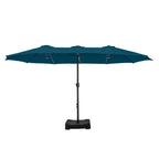 MAISON ARTS Grand Parasol Double Face de 4,5 m avec Base Incluse pour Patio