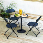 Chaise pliante en plastique, lot de 10, capacité de 158 kg pour événements, bureau, mariage, fête, pique-nique, cuisine, salle à manger
