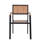 Ensemble de salle à manger d'extérieur extensible 7 pièces avec table extensible et 6 fauteuils