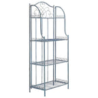 SAFAVIEH Bryn Étagère de boulanger d'extérieur victorienne en fer forgé à 4 niveaux - 63,5 cm l x 38,1 cm P x 160 cm H - 25L x 15P x 63H