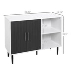Buffet moderne avec portes et étagères réglables – Meuble de rangement pour salle à manger