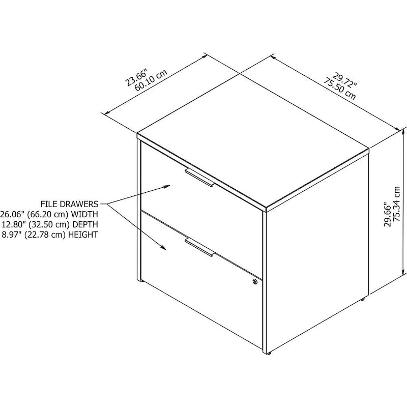 Classeur latéral – Rangement de bureau multi-tiroirs pour dossiers de format lettre et légal