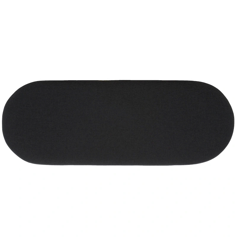 Banc d'entrée à étagère ouverte avec coussin – Siège de rangement rembourré pour chambre ou couloir