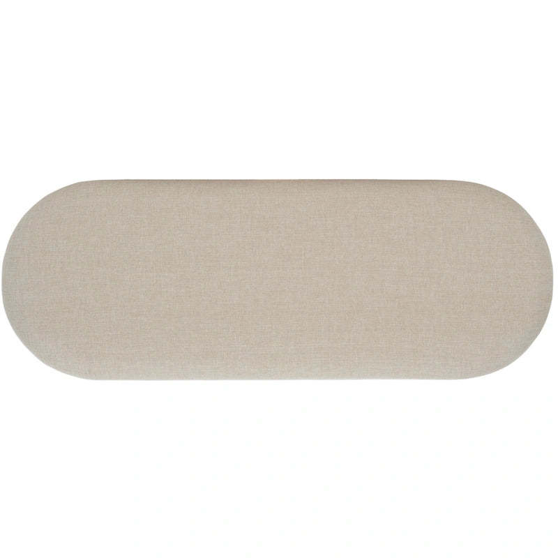Banc d'entrée à étagère ouverte avec coussin – Siège de rangement rembourré pour chambre ou couloir