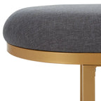 Banc d'entrée à étagère ouverte avec coussin – Siège de rangement rembourré pour chambre ou couloir