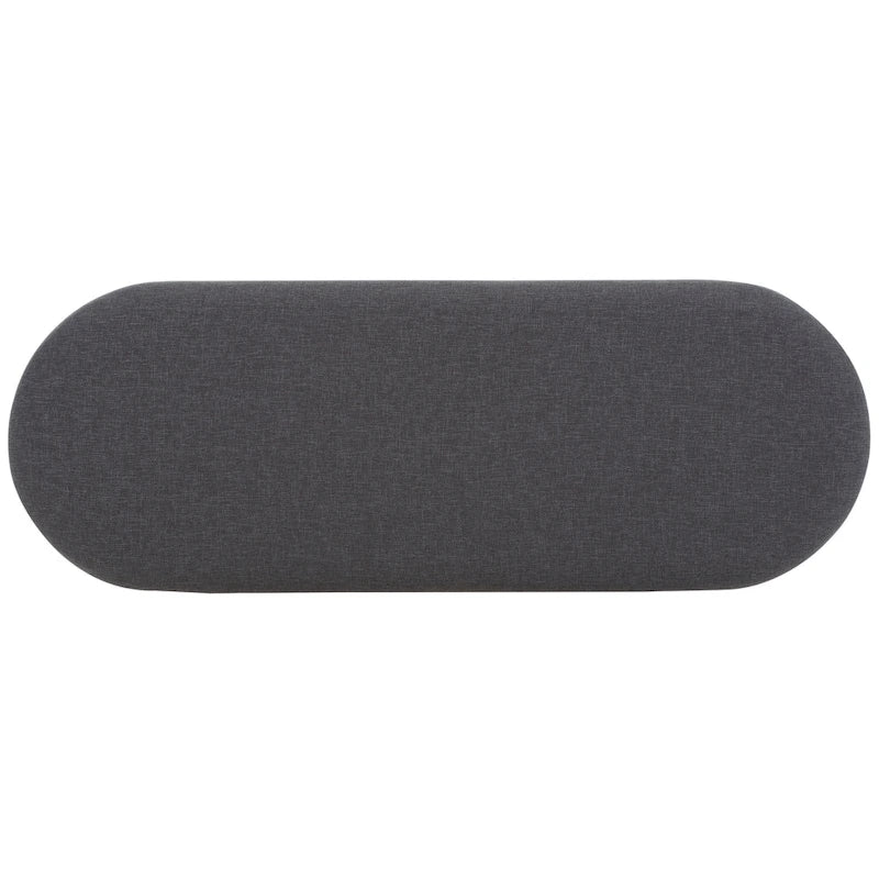 Banc d'entrée à étagère ouverte avec coussin – Siège de rangement rembourré pour chambre ou couloir
