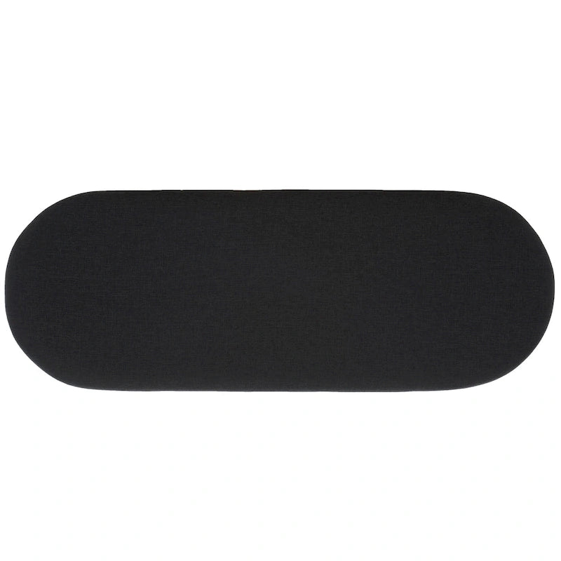 Banc d'entrée à étagère ouverte avec coussin – Siège de rangement rembourré pour chambre ou couloir