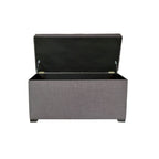 Banc de rangement capitonné 8 boutons Angela