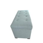 Banc de rangement capitonné 8 boutons Angela