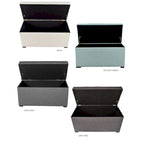 Banc de rangement capitonné 8 boutons Angela