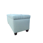Banc de rangement en lin capitonné Sole Secret Diamond