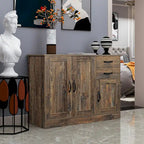 Buffet moderne en bois de 43,3 pouces avec 2 portes