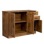Buffet moderne en bois de 43,3 pouces avec 2 portes
