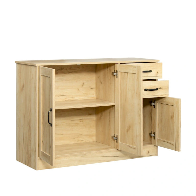 Buffet moderne en bois de 43,3 pouces avec 2 portes