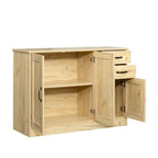Buffet moderne en bois de 43,3 pouces avec 2 portes