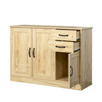 Buffet moderne en bois de 43,3 pouces avec 2 portes